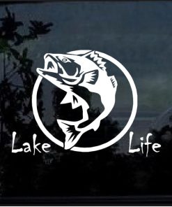 Lake Life Bass Fish Decal Sticker