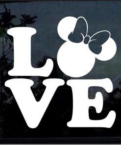 Love Minnie Mouse Disney Decal Sticker