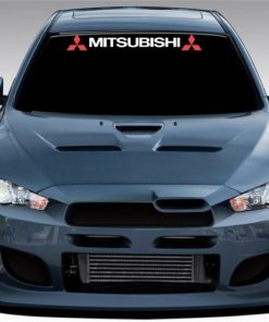 Mitsubishi Windshield Decal with logo