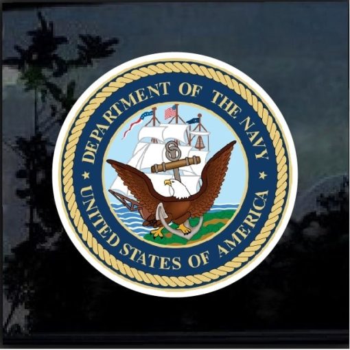 Navy Eagle full color decal sticker
