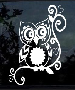 Owl Tribal Decal Sticker A1