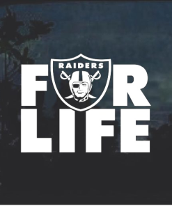 Las VegasRaiders for Life Window Decal Sticker