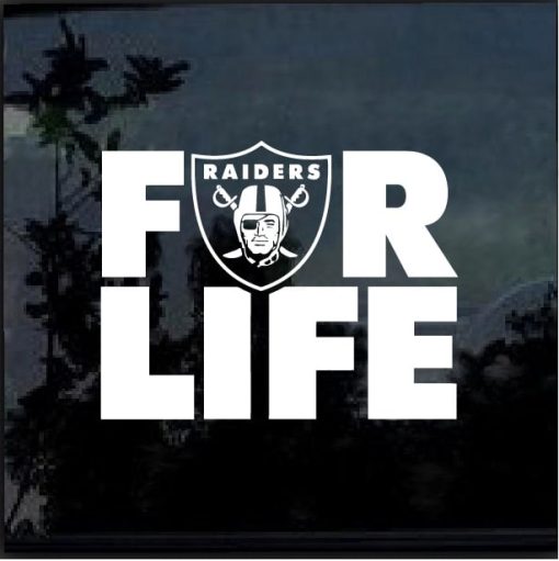 Raiders for Life Decal Sticker