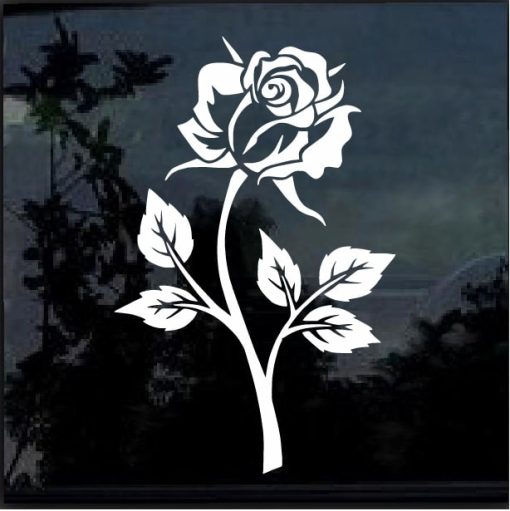 Rose Flower Decal Sticker