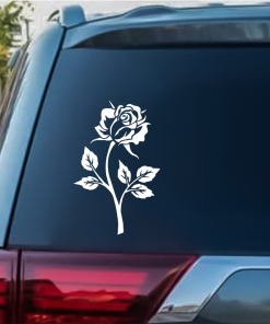 Rose Flower window decal Sticker