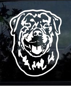 Rottweiler Dog Head Decal Sticker
