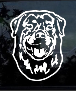 Rottweiler Head Window Decal Sticker