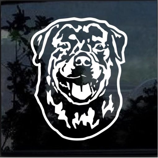 Rottweiler Dog Head Decal Sticker