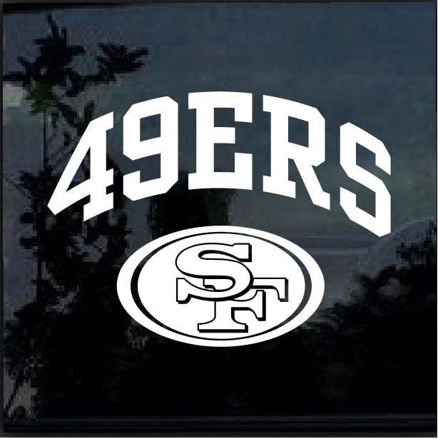 San Francisco 49ers Emblem Sticker Raised 3D Metal Auto Emblem 