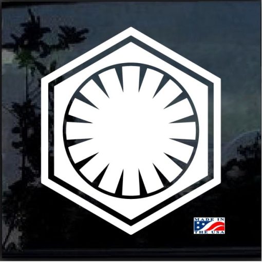 Star Wars First Order Decal Sticker