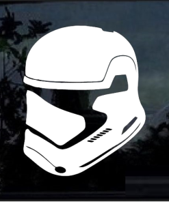 Star wars First Order Trooper Helmet Window Decal Sticker