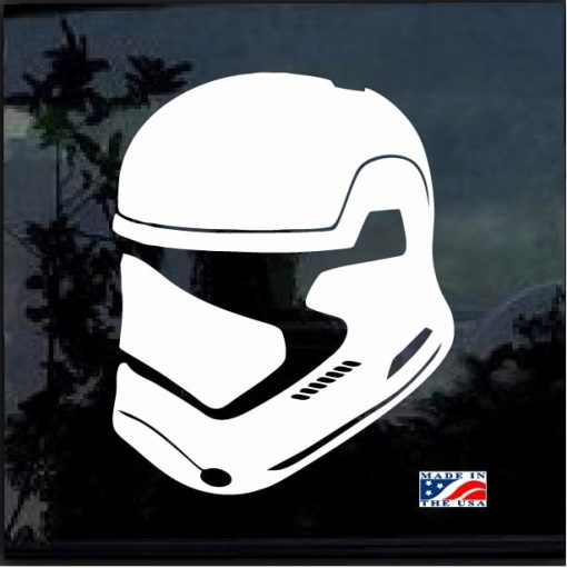 Star wars First Order Trooper Helmet Decal Sticker