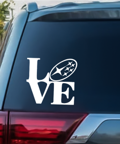 Subaru love forester impreza STI WRX BRZ window decal Sticker
