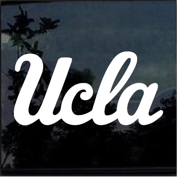 07-08-01 UCLA Cityscape LA Logo PAC 12 Window sticker decal Bruins 