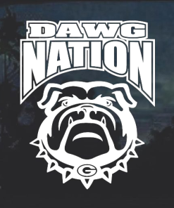 UGA Dawg Nation Window Decal Sticker