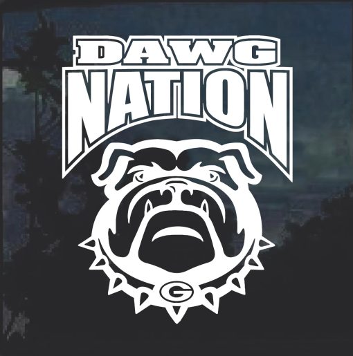 UGA Dawg Nation Window Decal Sticker