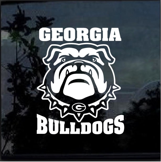 UGA Georgia Bulldogs Window Decal Sticker | vlr.eng.br