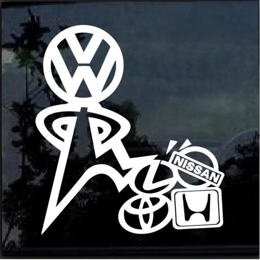 VW Volkswagen Hating on everybody decal sticker