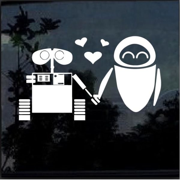 Walle eve love Disney - Cartoon Decal Sticker
