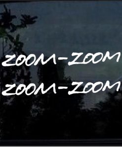 Zoom Zoom Mazda Miata Protege RX7 MX5 decal sticker
