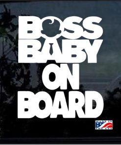 Boss Baby on Board Decal Sticker