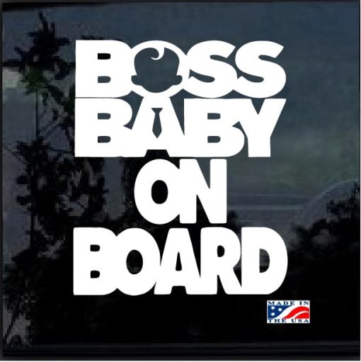 Boss Baby on Board Decal Sticker