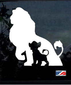 Simba Disney Lion - Cartoon Decal Sticker