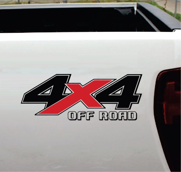 4x4 off road decal sticker 2 color