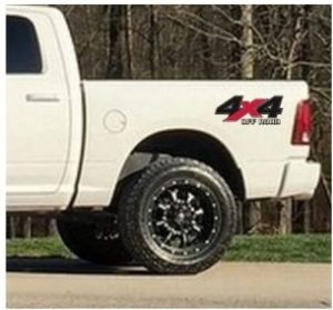 4×4 Stickers 2 color – For Ford Chevy Dodge Toyota – 4×4 Decals