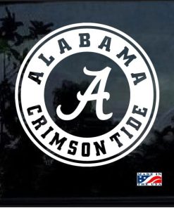 Alabama Crimson Tide Decal Sticker round