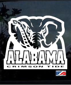 Alabama Crimson Tide Football Window Decal Sticker