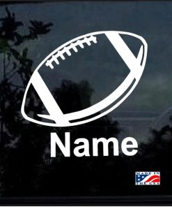 Custom Football Decal With Your Kids Name