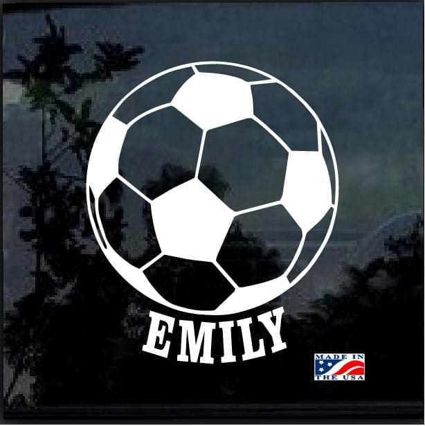 Soccer Ball Car Laptop Phone Vinyl Sticker SELECT SIZE 