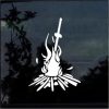 Dark Souls Bonfire Window Decal Sticker