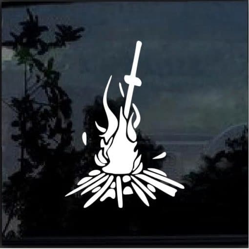 Dark Souls Bonfire Window Decal Sticker