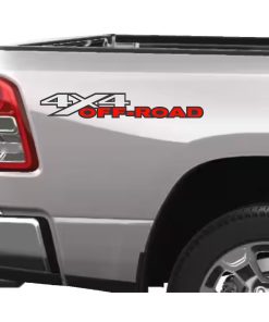 Dodge Ram 4x4 2 color bedside sticker