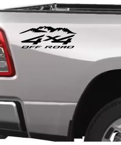Dodge ram 4x4 mountains decal sticker