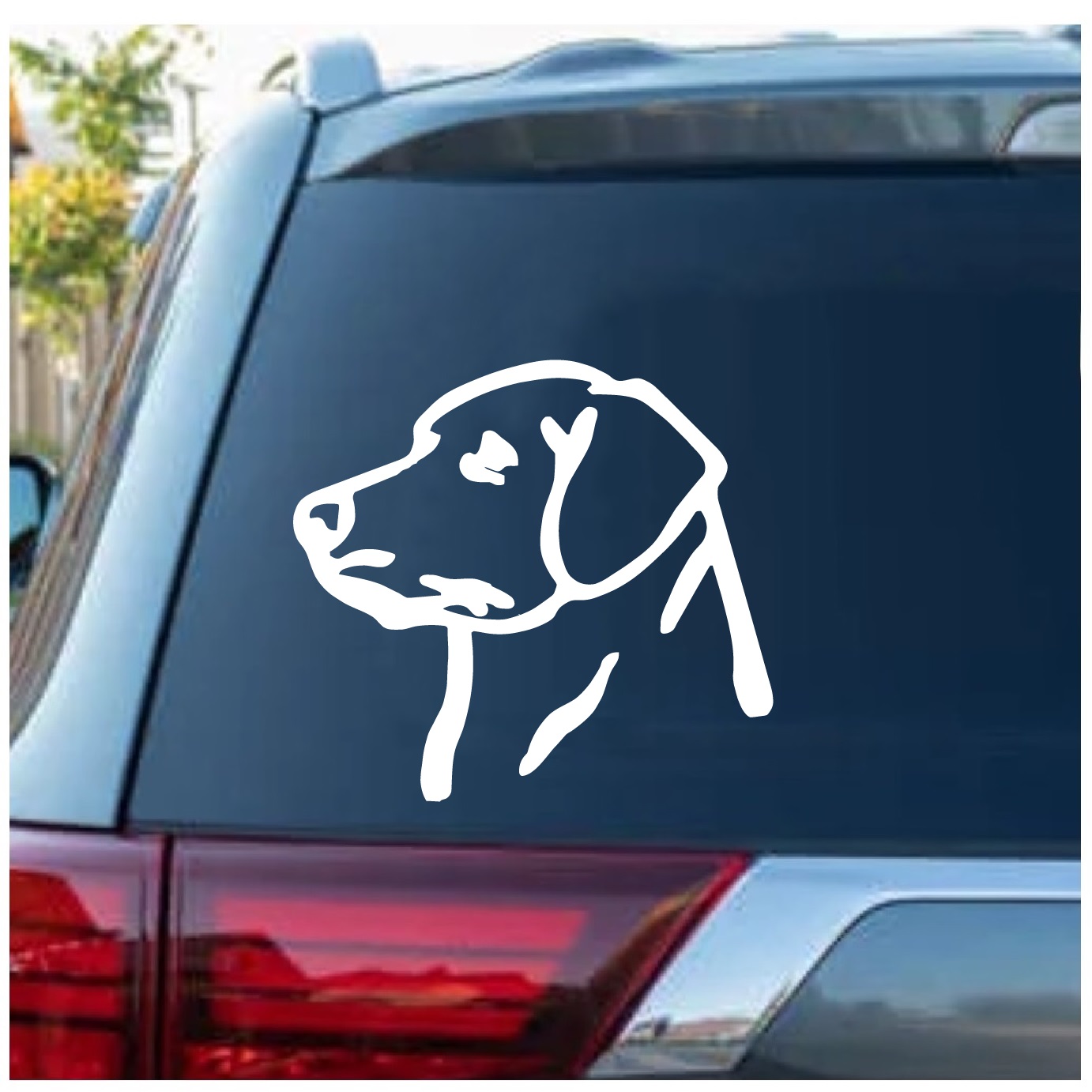 Lab Labrador Window Decal Sticker, Custom Made In the USA