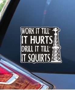 Oil Field Squirt Window Decal Sticker