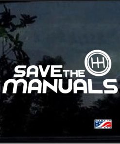 Save the manuals decal sticker