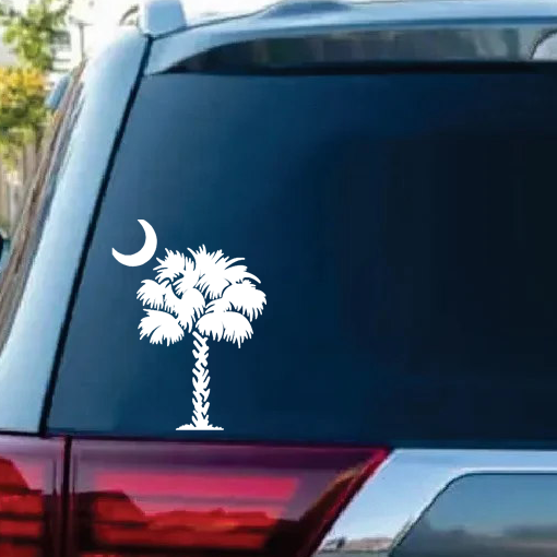 South Carolina Palmetto Tree window decal Sticker