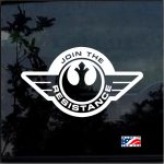 Star Wars Join the Resistance Symbol Window Decal Sticker