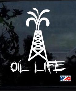 oil life pump jack roughneck decal sticker