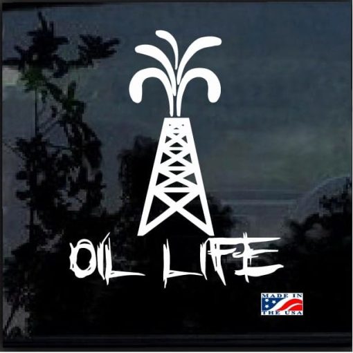 oil life pump jack roughneck decal sticker