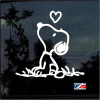 Snoopy With Heart - Cartoon Decal Sticker