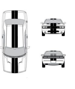 ford racing stripe 10 inch no pin