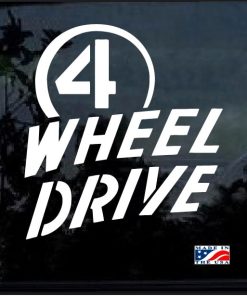 4 Wheel Drive Window Decal Sticker