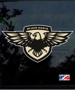 Black Eagle Full Color 7 Inch Decal Sticker