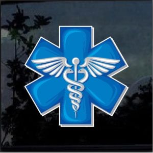 Caduceus medical EMT Paramedic Full Color Decal Sticker