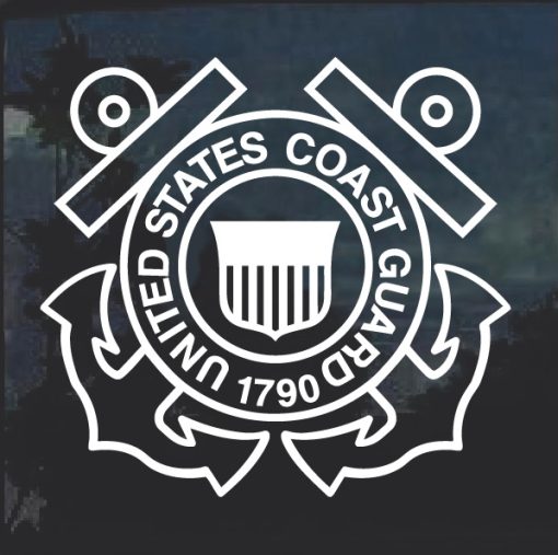 Coast guard window decal sticker